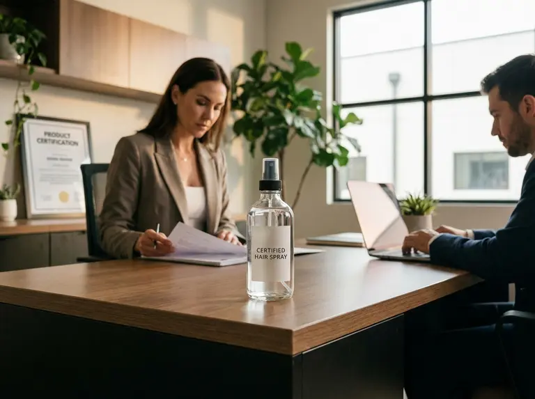 Сертификация лака для волос